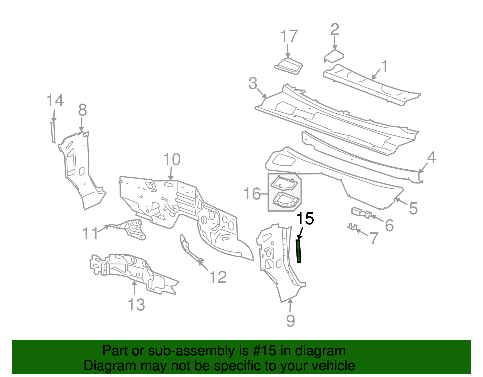 Bracket Assembly-I/P Carr - GM (15241351)