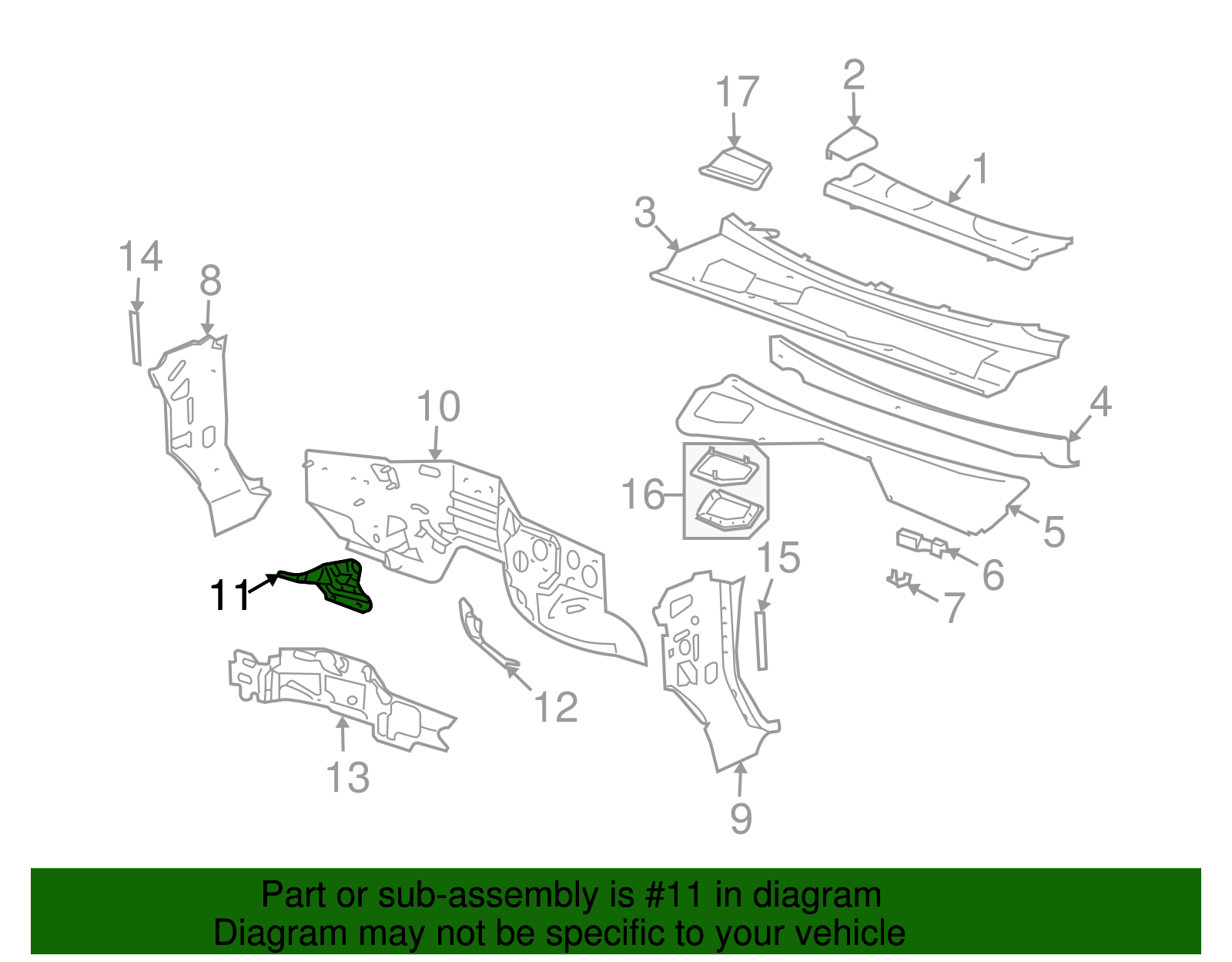 Shield Assembly-Exhaust Ht (AT Da Panel) - GM (25853243)