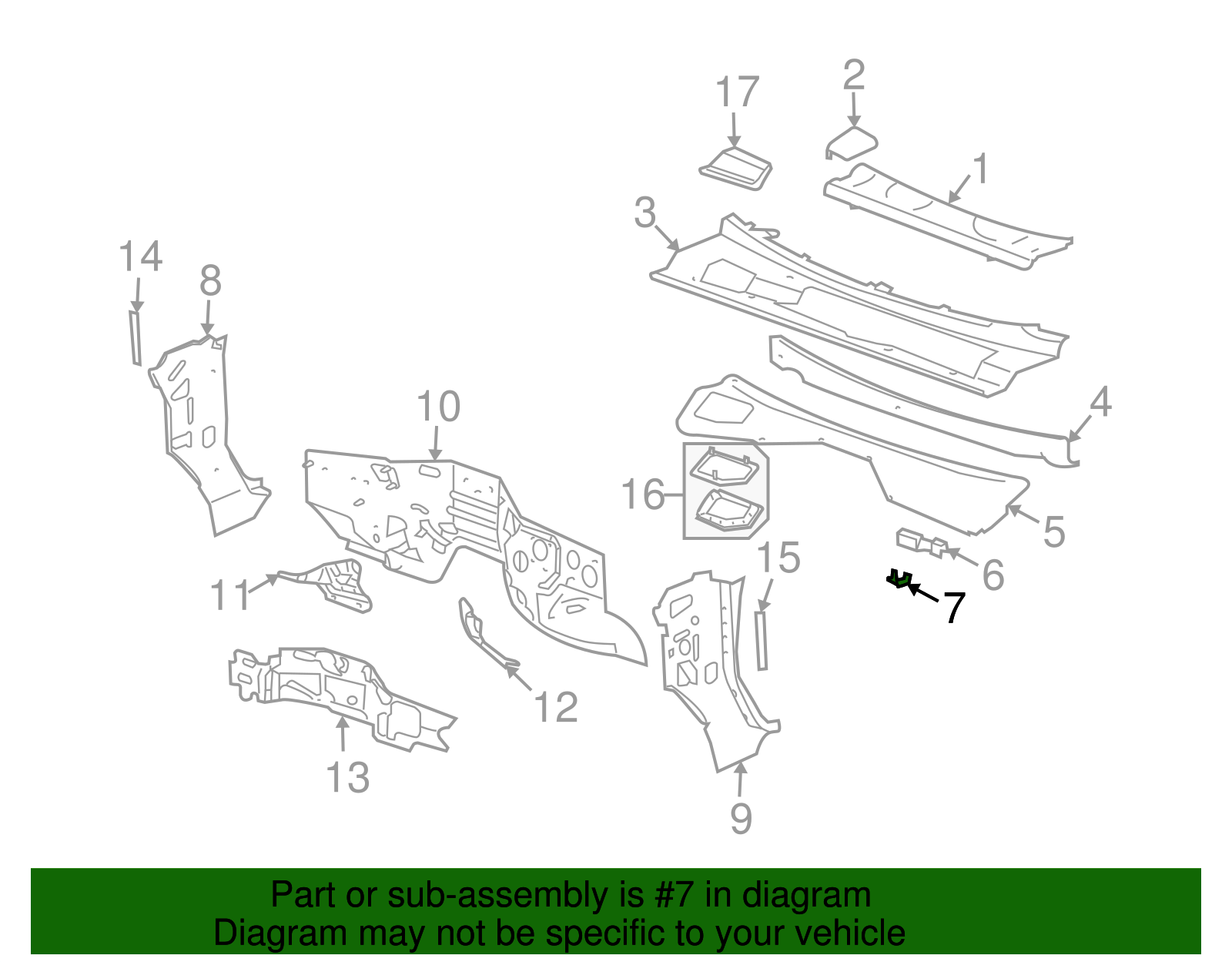 Brake and Accelerator Pedal Bracket - GM (15079095)