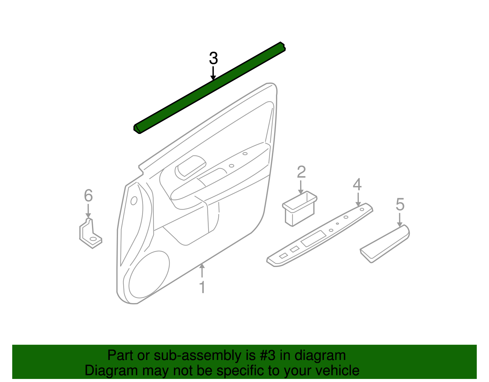 Belt Weather-Strip - Ford (YL8Z-7820568-BA)