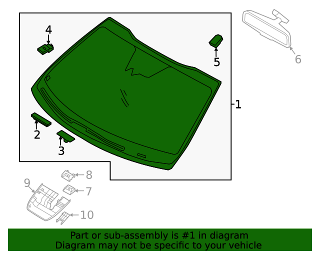 20212022 Kia Sorento Windshield Glass 86110R5061 Genuine Kia Parts