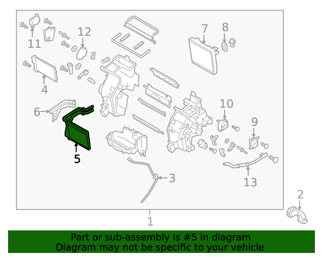 20182023 Hyundai Heater Core 97138J9000 QuirkParts