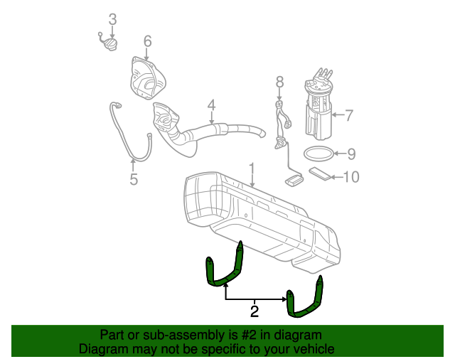 20002020 GM OEM NEW 20002018 GM Yukon Cadillac Escalade Fuel System