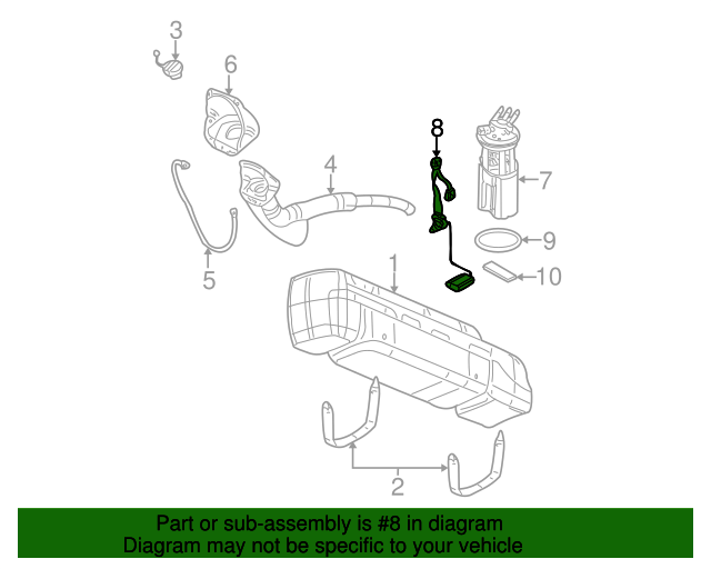 20002005 GM Fuel Level Sensor Kit 19121640
