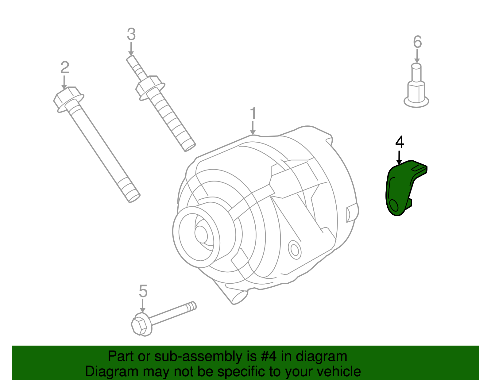 Alternator Brace - GM (12577775)