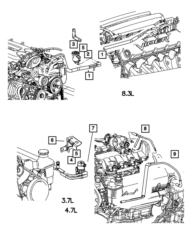 20052006 Dodge Ram 1500 Duty Purge Cycle Solenoid And Bracket