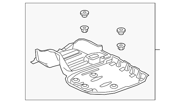Toyota Floor Pan Splash Shield Part# 5762806180 | Toyota of