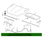 Genuine GM Support Rod Seat 95936797