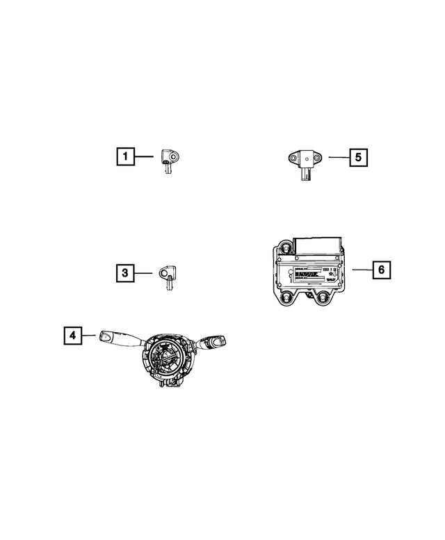 MOPAR OCCUPANT RESTRAINT MODULE - 68264878AA - 68264878AA | Mopar ...