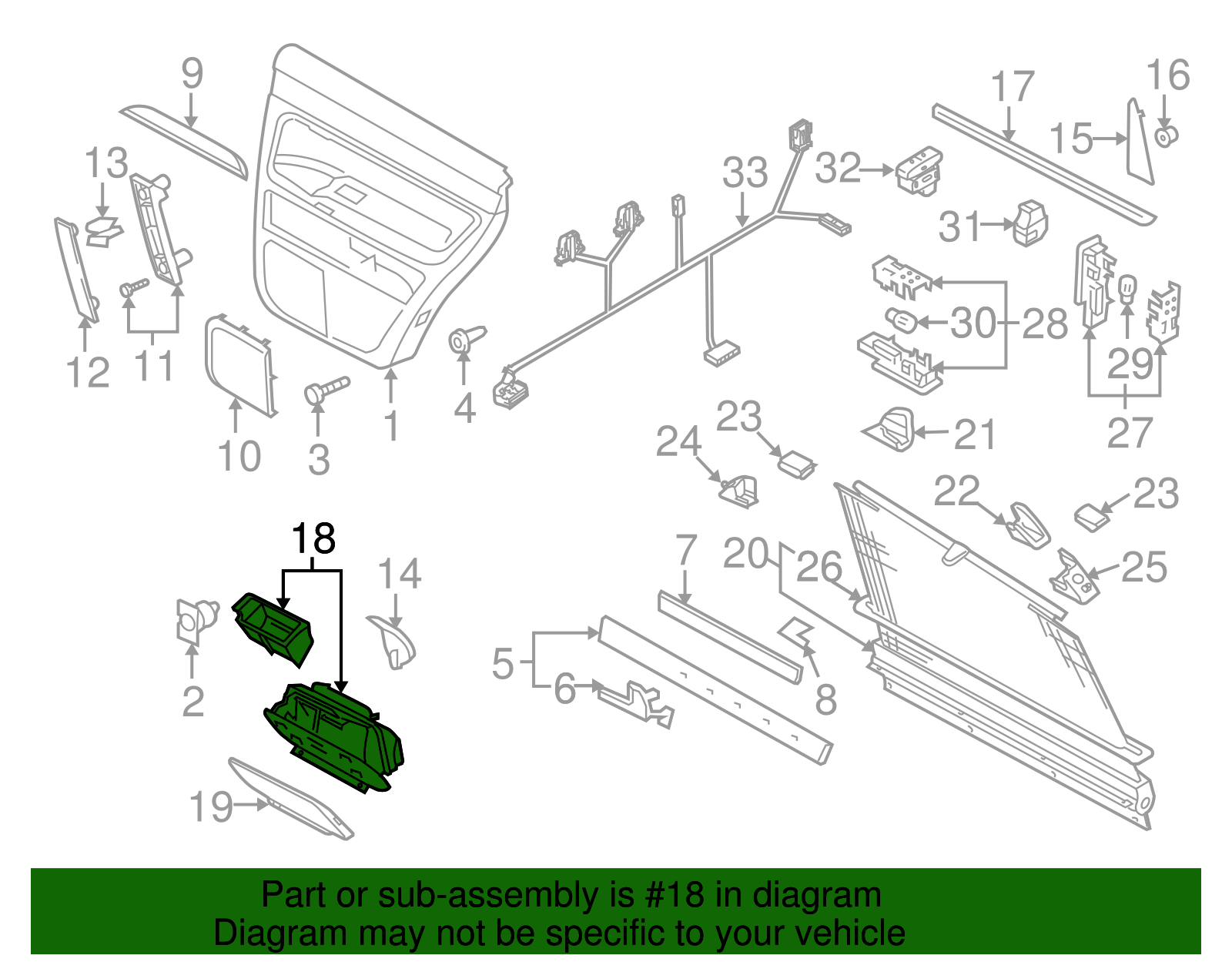 Storage Compartment - Volkswagen (7L6-857-978)