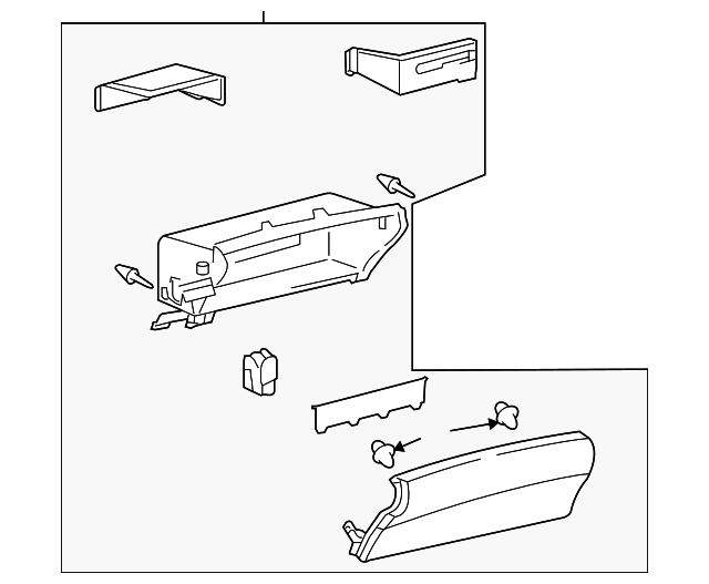 20072011 Lexus Glove Box Assembly 5555030372C1 OEM Parts Online