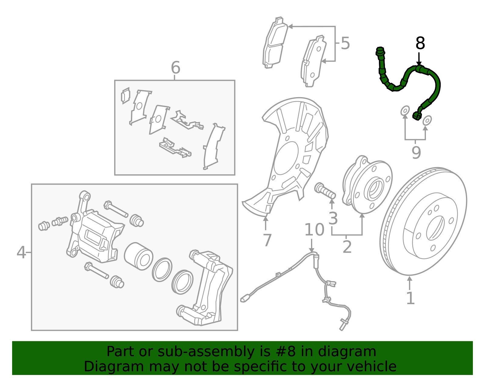 Brake Hose - Scion (47330-WB001)