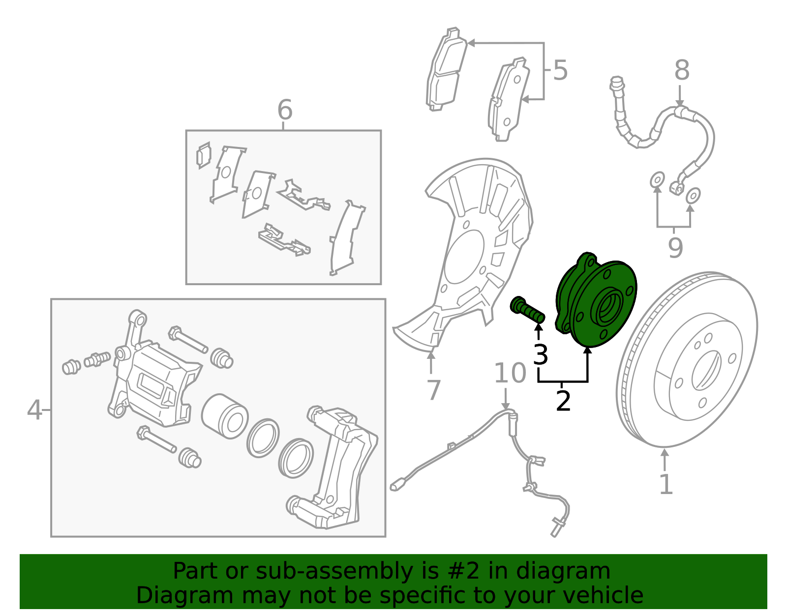 Hub Assembly - Scion (43502-WB004)