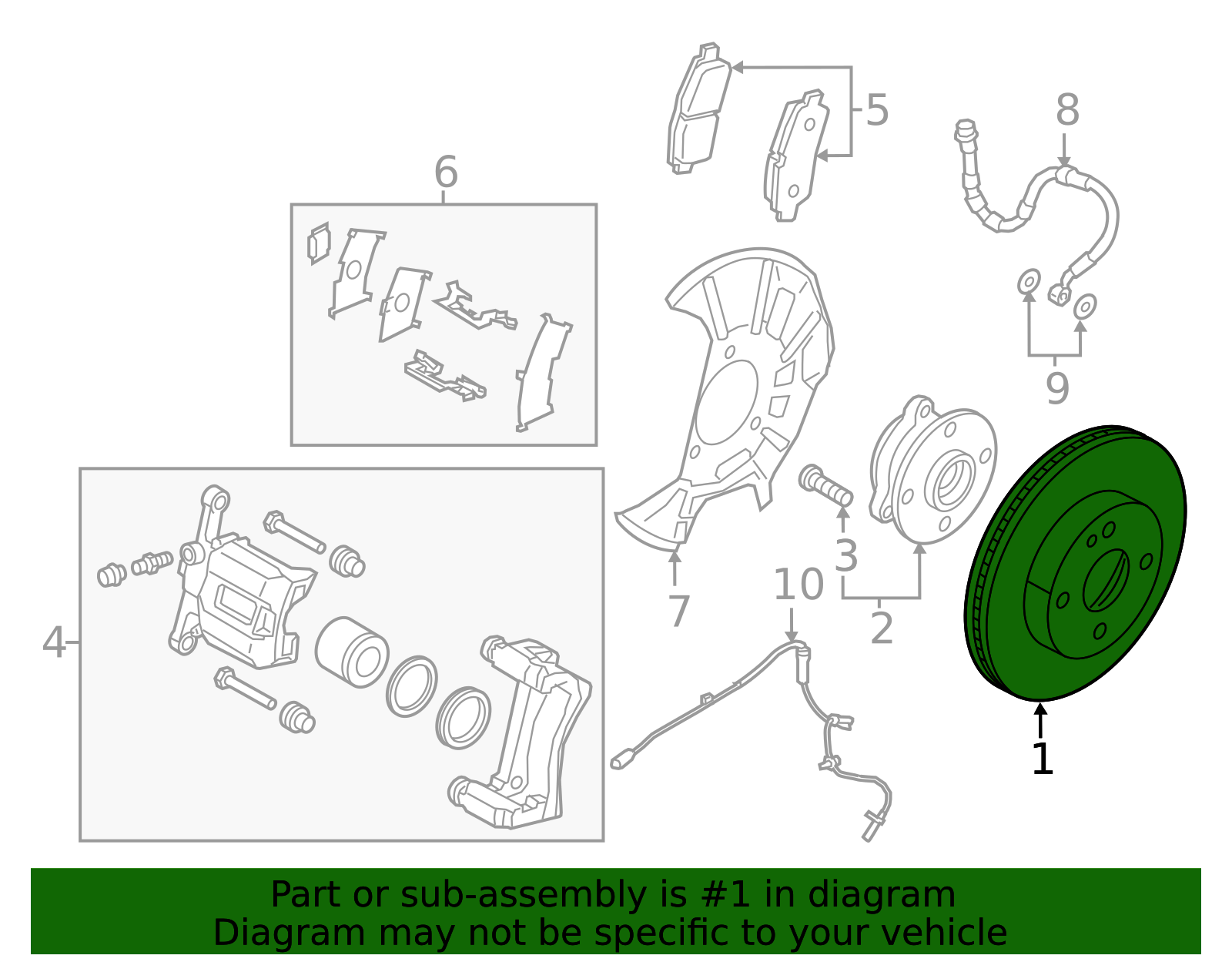 Disc Brake Rotor (Front) - Scion (43512-WB001)