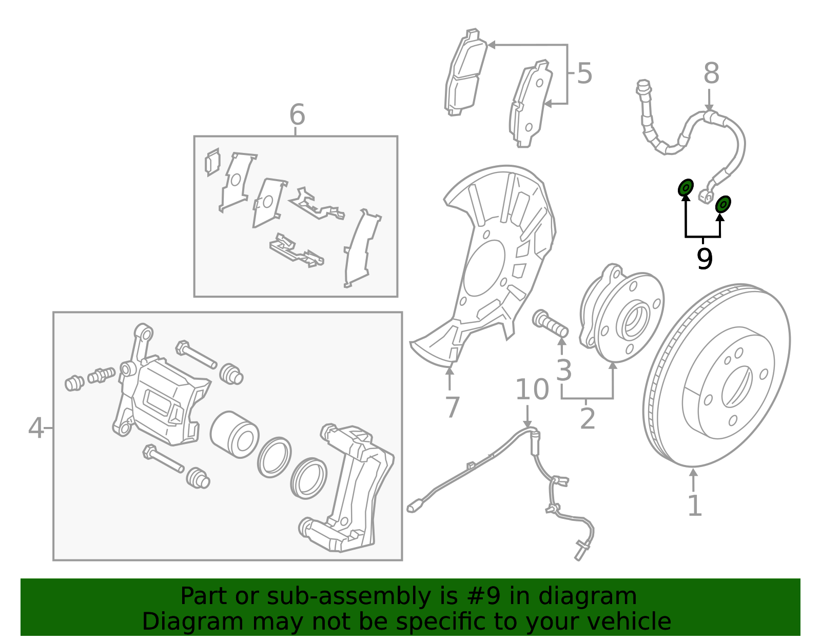 Brake Hose Gasket - Scion (90118-WB665)