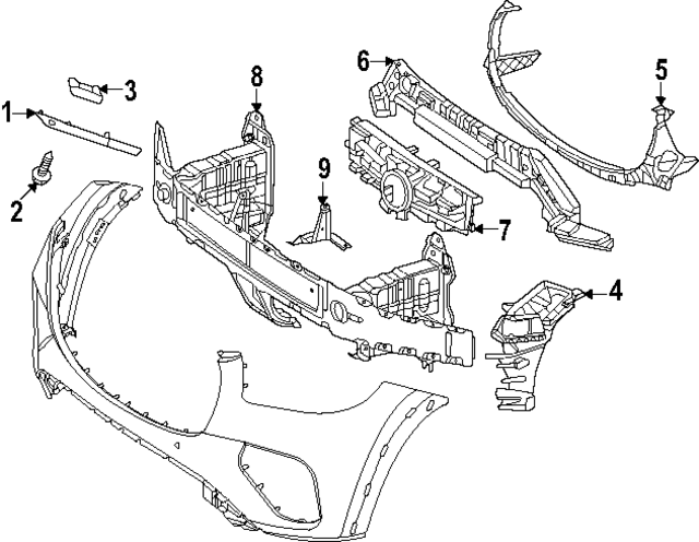 167-885-53-09 - Side Mount 2024 Mercedes-Benz GLS 450 | MB Parts 