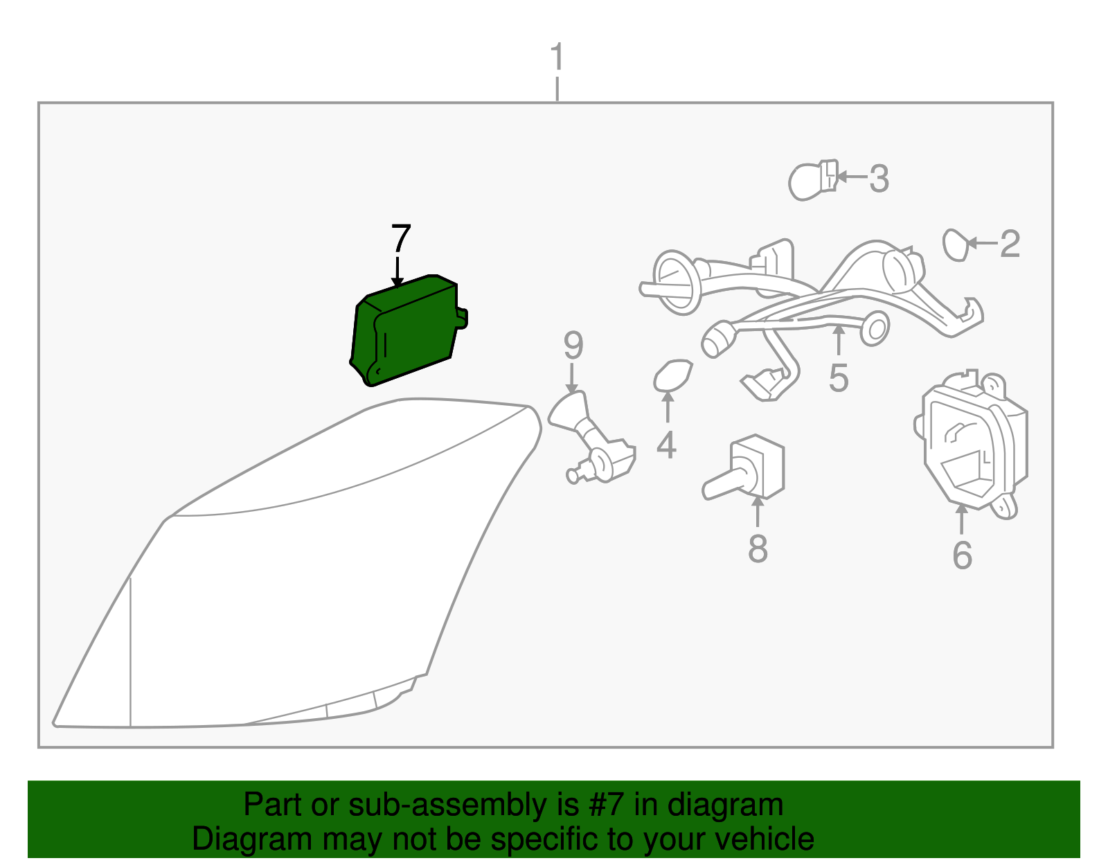 Ballast Assembly, Hdlp - Cadillac (89025124)