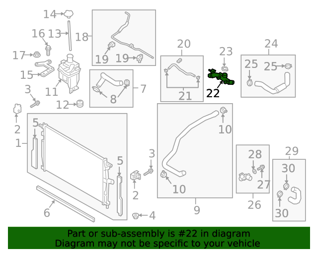 PX4J1517YA Engine Coolant Filler Neck 20212023 Mazda MazdaSwag