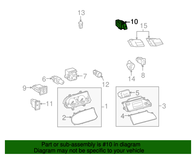 20052010 Toyota Avalon Hazard Switch 8433207010 Toyota Parts Center