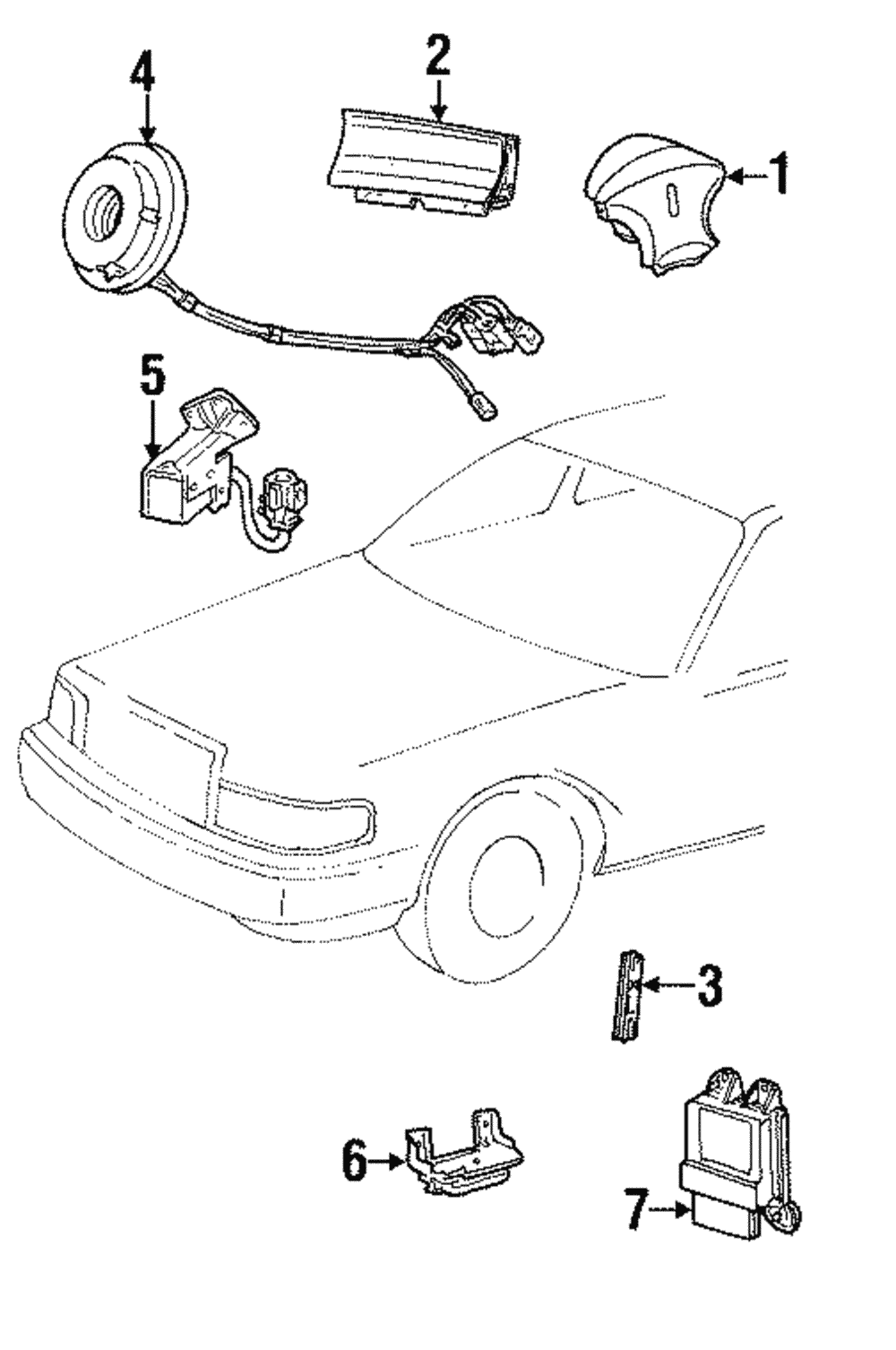 Driver Inflator Module - Ford (YW1Z-54043B13-AAB)