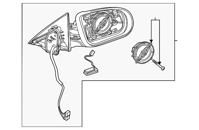 247-810-26-08-64 - Mirror Assembly 2020-2023 Mercedes-Benz  