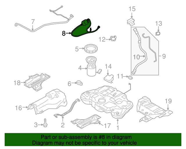 Genuine Fuel Filter for 20102016 Volvo XC60 Part 31274954 Over 30