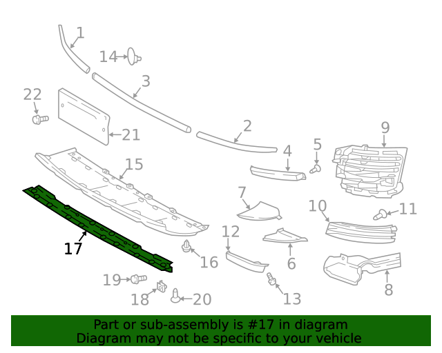 2018-2022 Land Rover Range Rover Lower Deflector LR117862 | JaguarParts.com