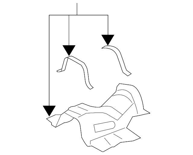 20032008 Mazda 6 Heat Shield GK2A56441F MazdaParts