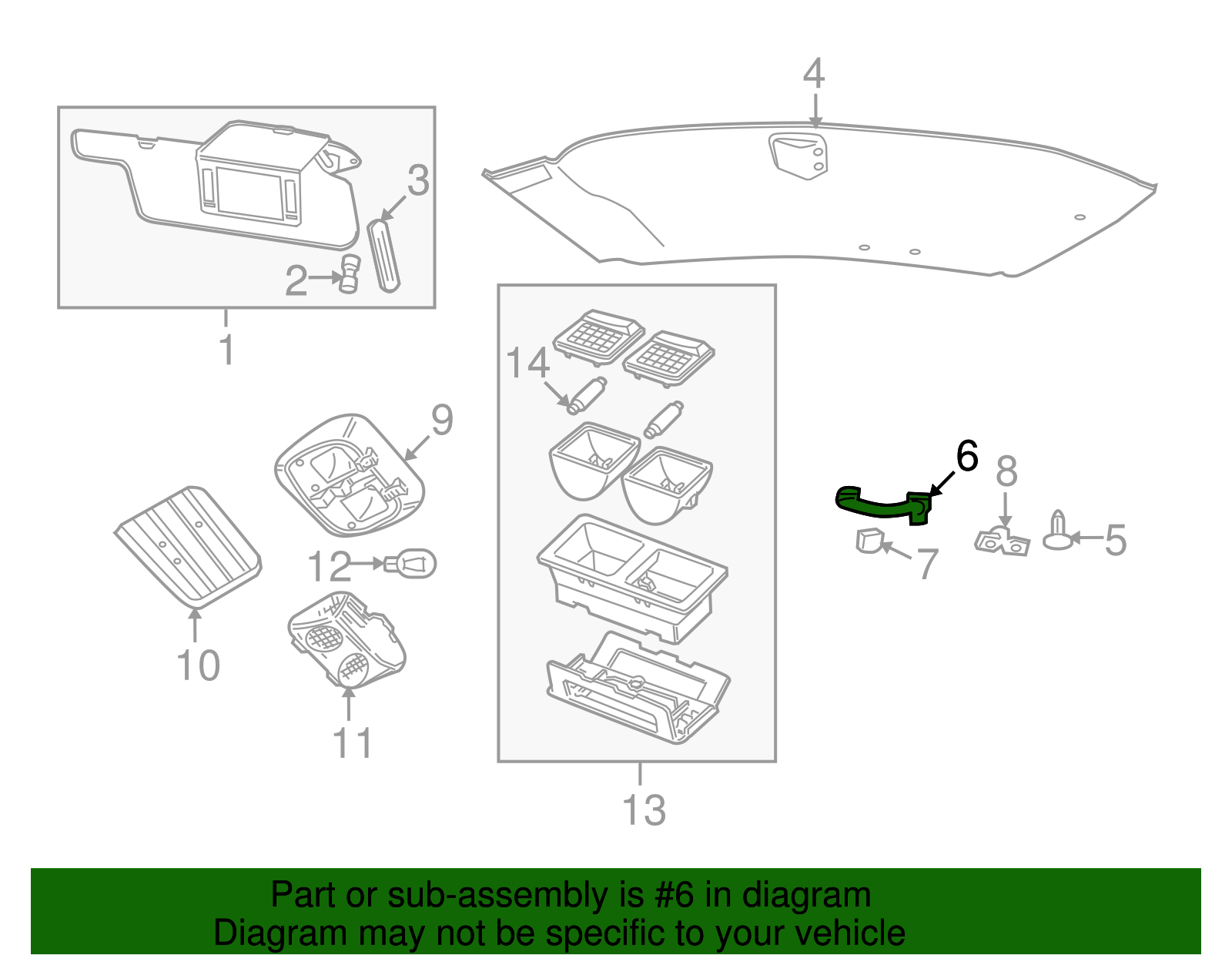 Grip Handle - Ford (XW7Z-5431406-AAF)
