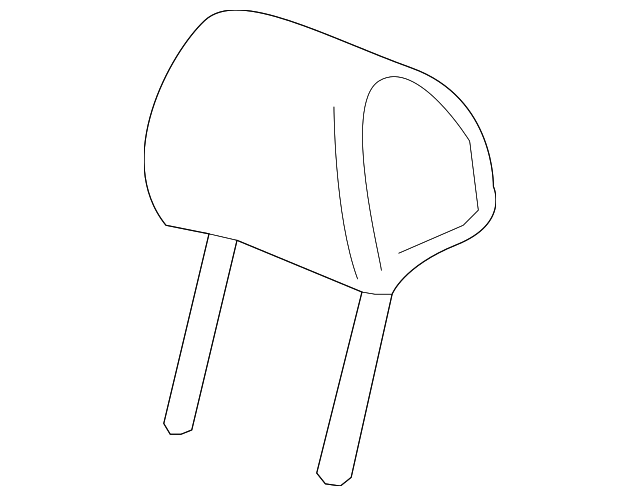 Jet Black Rear Seat Head Restraint - GM (96888696)