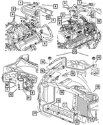 55056131AB - Electrical: Wiring Clip for Dodge: Dakota, Ram 1500, Ram 2500, Ram 3500 | Ram: Dakota Image