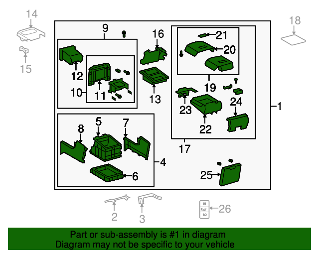 20122021 Toyota Sequoia Rear Console 588200C110C2 Toyota of Des