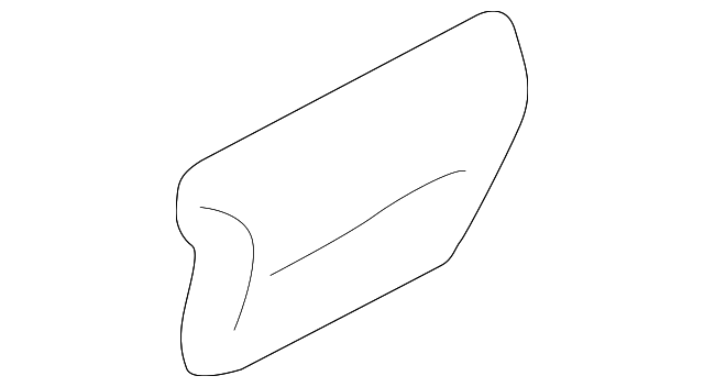 Passenger Side Quarter Panel Center Molding - GM (88892068)