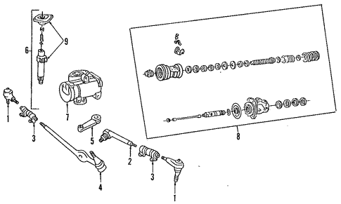 For 1994-1997 Mazda B4000 Steering Gear Cardone 92254ZG 1995 1996