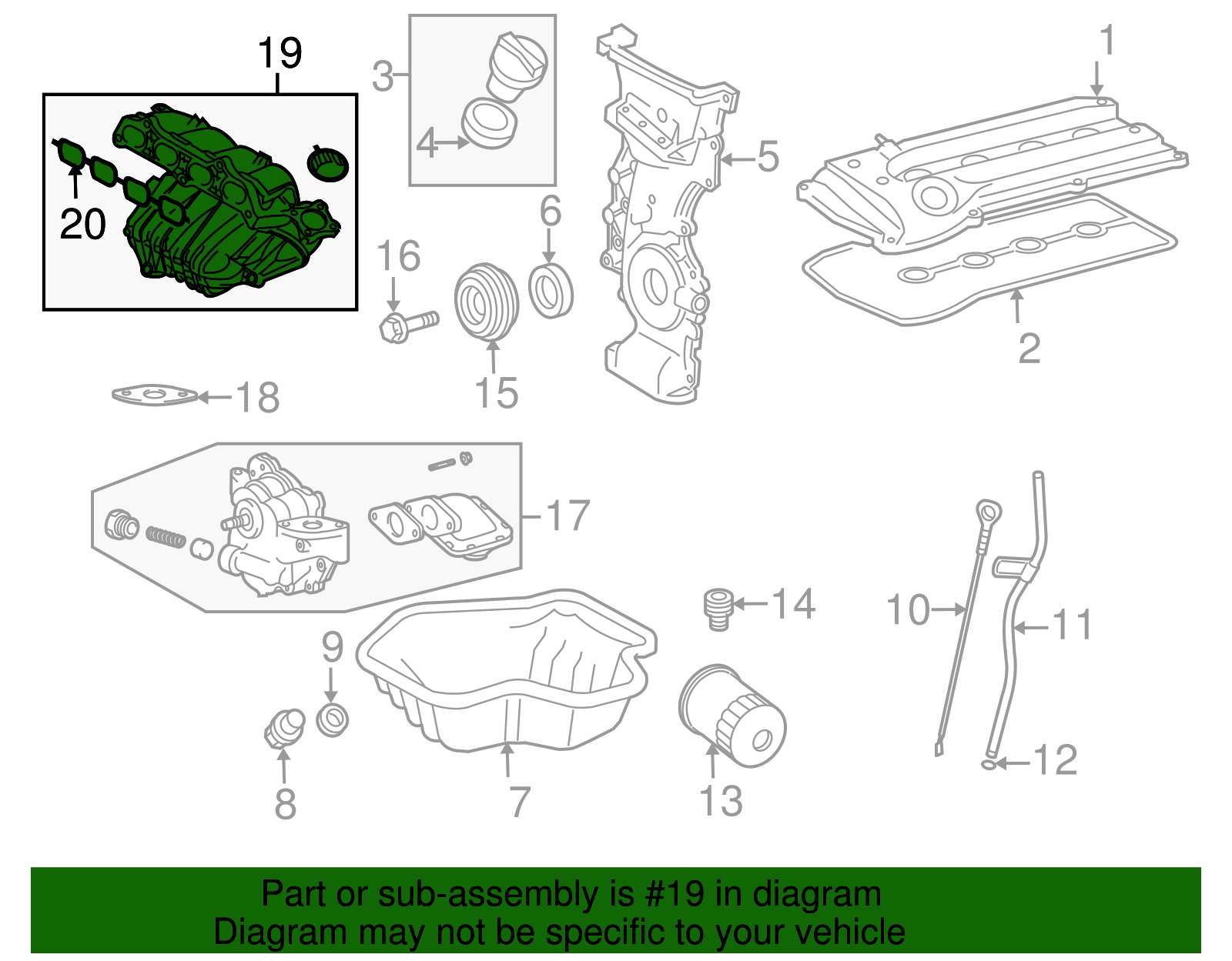 Intake Manifold - Scion (17120-0H081)
