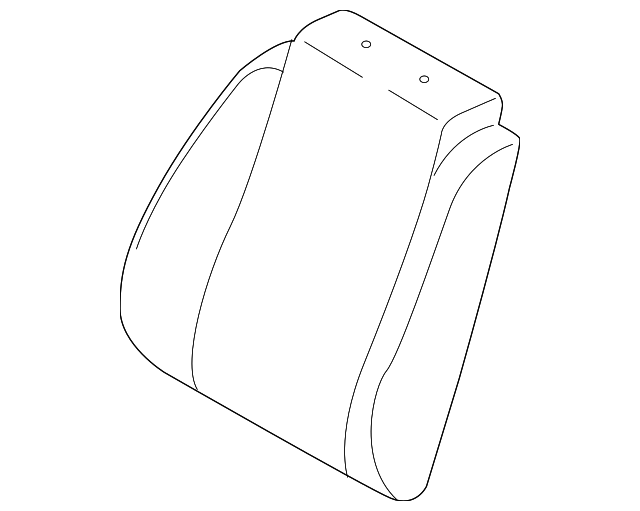 Black Passenger Seat Back Cushion Cover - GM (96807815)