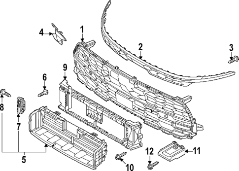 Grille & Components for 2025 Kia Niro EV | Kia.Parts Store