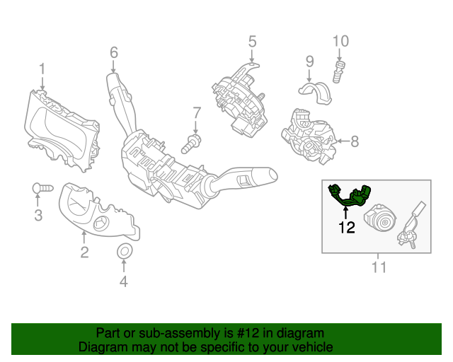 20162021 Hyundai Tucson Ignition Switch 93170D3000 OEM Parts Online