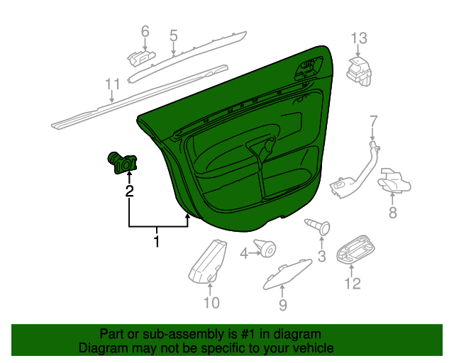 Door Trim Panel 5C6-867-212-AD-HON
