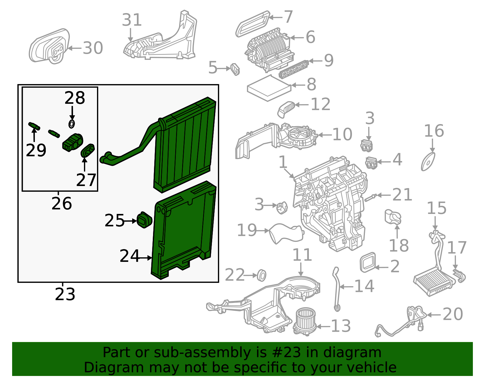 2020-2025 Cadillac Evaporator Kit 85558394 | NewGMParts.com