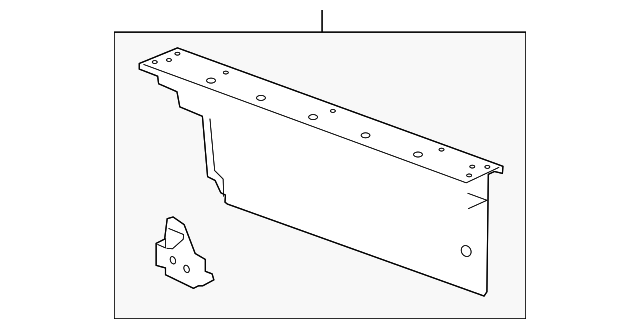 Passenger Side Floor Panel Number 6 Cross Bar - GM (84097484)