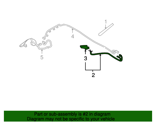 20092010 Toyota Matrix Satellite Antenna 8696002020E0 Toyota Parts