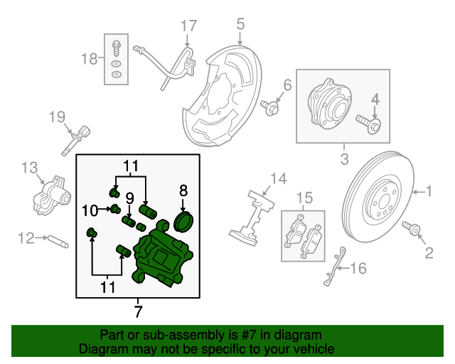 Volvo OEM Disc Brake Caliper Part# 36010401 | OEM Vehicle Parts
