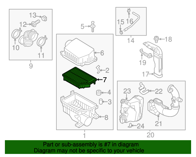 281131R100AS Air Filter 20122017 Kia Kia.Parts Store