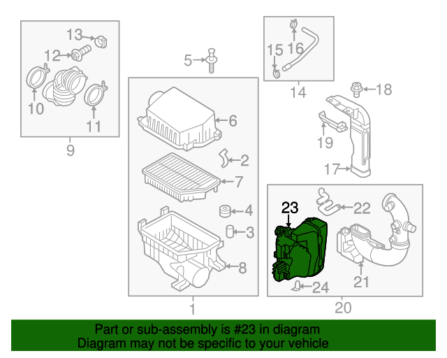 282141W100 Resonator 20122015 Kia Rio Kia.Parts Store