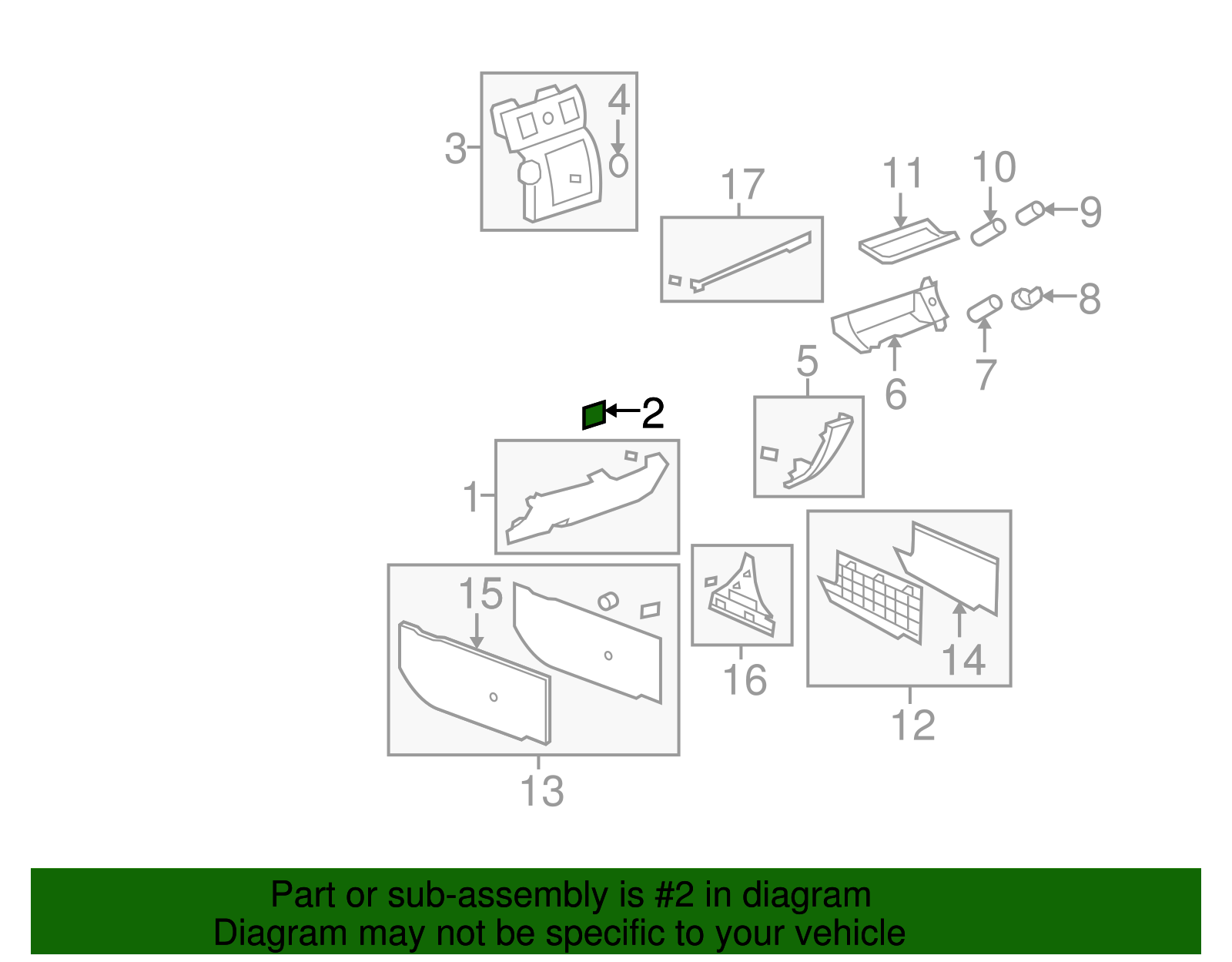 Cover-I/P Carr Tr                       *Ebony - GM (15796994)