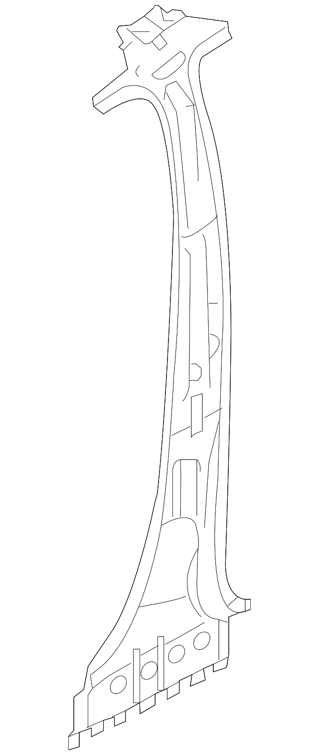 Inner Center Pillar - Volkswagen (7P0-809-444)