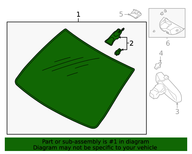 20202021 Lincoln Corsair OEM Windshield LJ7Z7803100J OEM Ford Parts