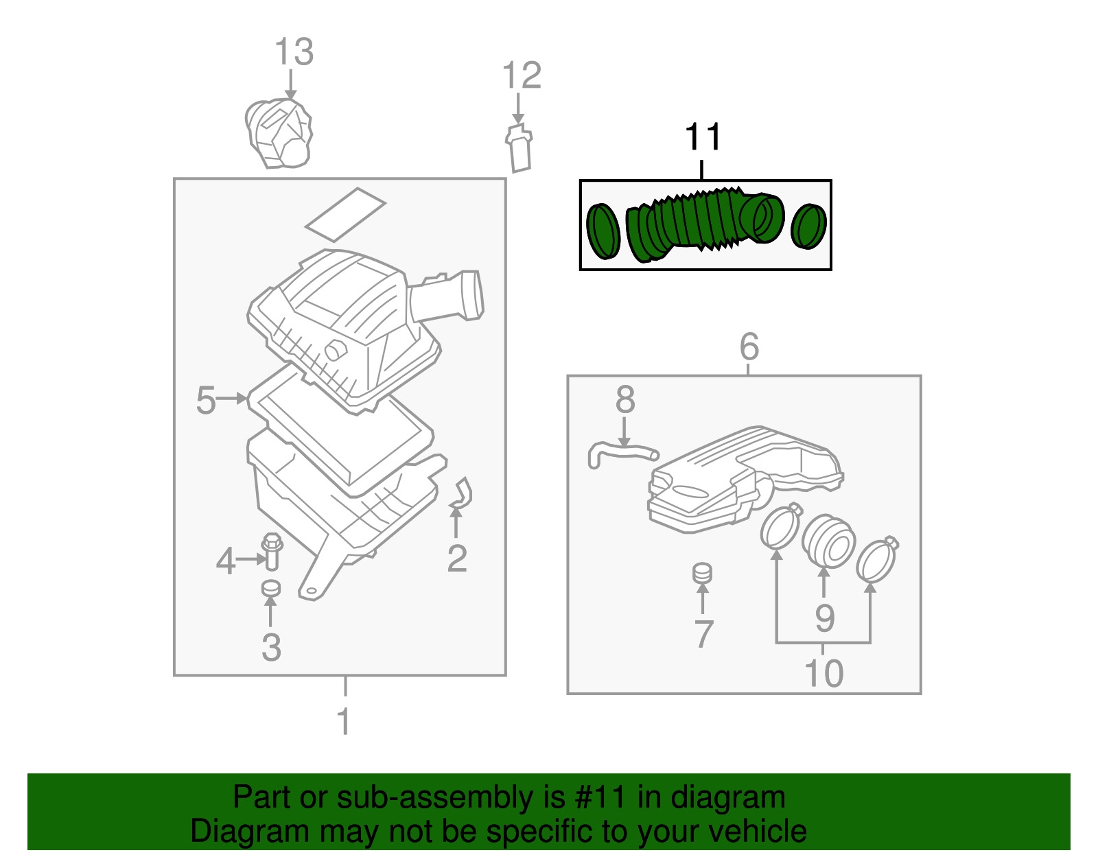 Air Cleaner Outlet Duct - GM (15088285)