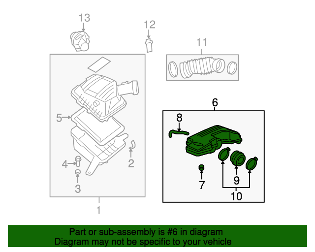 20082012 GM Air Cleaner Resonator 15893239